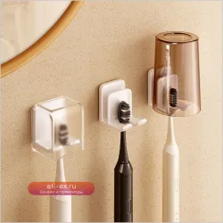 Настенная полка для зубной щетки без сверления