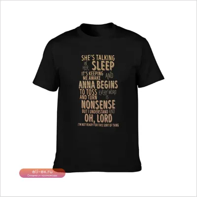 Футболка "Anna Begins" Counting Crows - мужские графические футболки, смешные принты