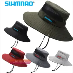 Рыболовная шляпа-панама с сеткой и широкими полями для защиты от солнца