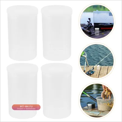 50 шт. прозрачный пластиковый контейнер для рыболовной коробки, компактный органайзер для снастей