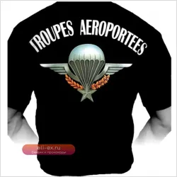 Футболка с коротким рукавом "Парашютисты Иностранного Легиона"