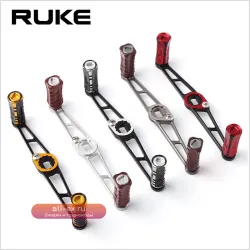 Ручка для катушки Ruke 90-105мм алюминий/дерево двойная для катушек S/Da/Ab