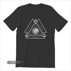 Футболка мужская Sacred Wheel "Цветок жизни: Рассвет над океаном" из чистого хлопка