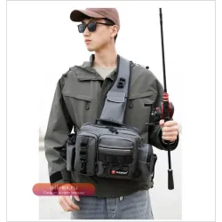 Рыболовный рюкзак для снастей водонепроницаемый с ящиком для приманок