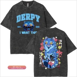 Футболка с винтажным принтом "Охотники на демонов" в стиле K-Pop