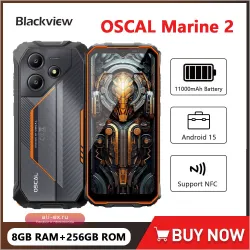 Blackview OSCAL Marine 2: защищенный смартфон с батареей 11000 мАч, Android 15 и NFC