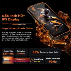 Blackview OSCAL Marine 2: защищенный смартфон с батареей 11000 мАч, Android 15 и NFC