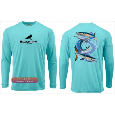 Мужская рыбацкая рубашка с длинным рукавом BLACKTIPH: дышащая, быстросохнущая, солнцезащитная, для хайкинга