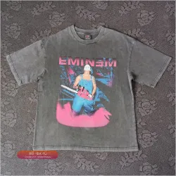 Футболка Yao Fashion Eminem 2001 Mask Chainsaw Tour Vintage Tee