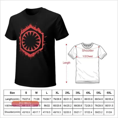 Футболка First Order в стиле винтаж / Аниме / Смешной костюм / Оверсайз для мужчин