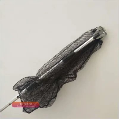 Телескопическая сачковая сеть для рыбалки из нержавеющей стали и алюминия с нейлоновой сеткой