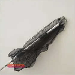 Телескопическая сачковая сеть для рыбалки из нержавеющей стали и алюминия с нейлоновой сеткой