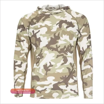 Мужская футболка с длинным рукавом для рыбалки с защитой от УФ-излучения UPF 50