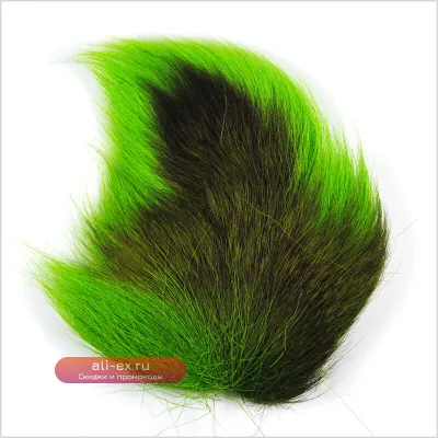Ключевое название для товара: Волос оленя для вязания мушек Northen Bucktail (Зеленый, Белый, Красный)