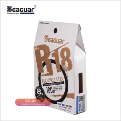 Леска SEAGUAR Silver Label Carbon LUYA R18 80/100м для дальнего заброса, высокая прочность, износостойкость