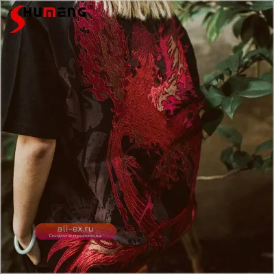 Летние футболки с вышивкой для пар: модные, с круглым вырезом, свободные и дышащие