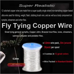 Медный провод Bimoo 12 цветов для вязания мушек