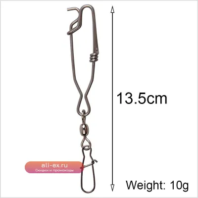 Зажим для тунца из нержавеющей стали (30 шт.) - коннектор для удочки, подвеска для дальних снастей