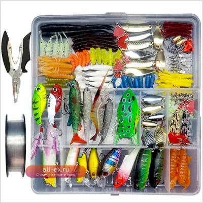 Набор рыболовных приманок 280 шт. с коробкой (A067)