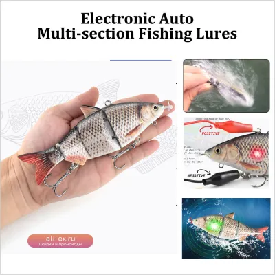 Новая электрическая рыболовная приманка-воблер с 10 цветами, USB-зарядкой и LED-подсветкой