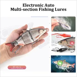 Новая электрическая рыболовная приманка-воблер с 10 цветами, USB-зарядкой и LED-подсветкой