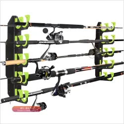 Держатель для удочек Hikeen, монтаж на стену или потолок, до 10 удилищ (1 шт.)