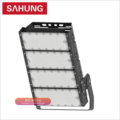 Мощные уличные LED прожекторы 300-600W для спортивных объектов с алюминиевым корпусом, IP66