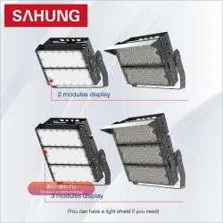 Мощные уличные LED прожекторы 300-600W для спортивных объектов с алюминиевым корпусом, IP66