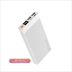 Портативный Power Bank 10000mAh с цифровым дисплеем, PD 20W QC 22.5W, двусторонняя быстрая зарядка