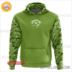 Мужская утепленная толстовка для рыбалки SPELISPOS с капюшоном