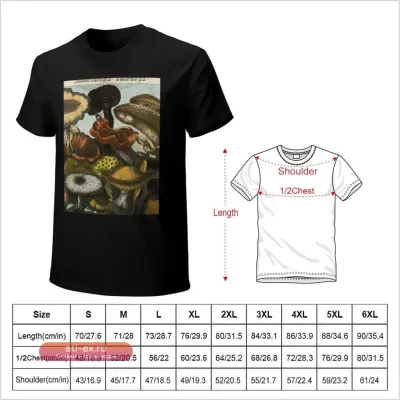 Футболка оверсайз с принтом грибов летняя мужская