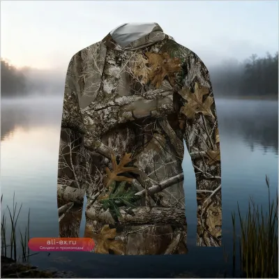 Рыболовная футболка с длинным рукавом UV-защита UPF 50
