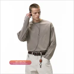 Свитшот унисекс 2025 Осень, парный, стрейч, длинный рукав, 260г, уличный стиль, базовый слой для мужчин