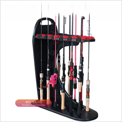 Стойка для хранения рыболовных снастей и бильярдных киев