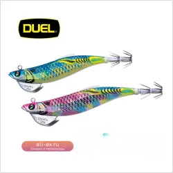 Приманка для морской рыбалки DUEL Japan: двойные флуоресцентные крючки "Лето" 3.0/3.5