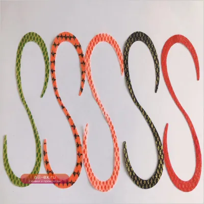 Купить светящиеся силиконовые юбки для спиннербейтов и джиг-приманок (100 шт.)