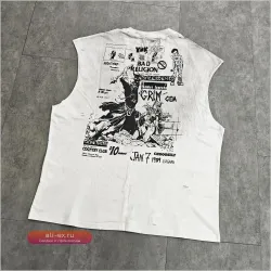 Мужской жилет Yao Fashion: стритвир, винтаж, панк-рок, хип-хоп