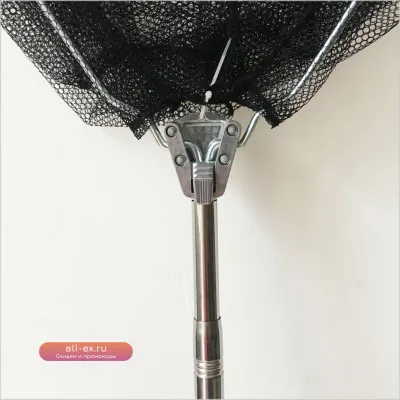 Телескопическая сеть для рыбалки на форель, карпа и морскую рыбу с алюминиевой ручкой