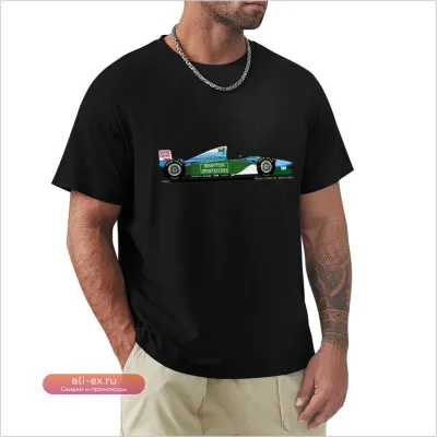 Футболка Benetton B194 Майкл Шумахер мужская черная