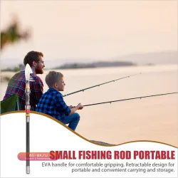 Телескопическая удочка 1.8м с кольцом для намагничивания и рукояткой из EVA