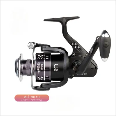 Катушка Teben для морской рыбалки: нержавеющая сталь, подшипники, антикоррозийное покрытие