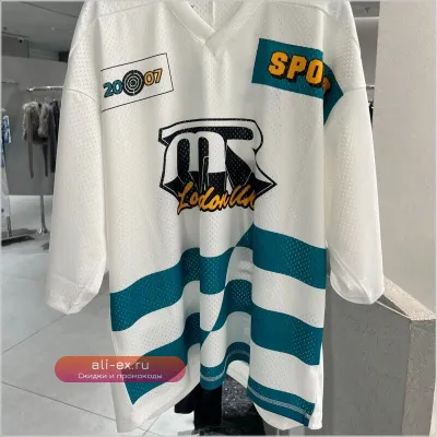 Футболка White Cyan Summer Martine Rose Patchwork Mesh