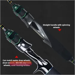 Удилище для джиггинга Solid Carbon: лёгкое, для лодки, с естественным действием, с карбоновой обмоткой для солёной воды
