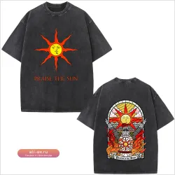 Футболка Dark Souls "Praise The Sun" Винтаж