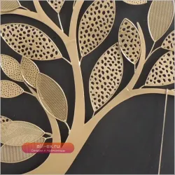 Настенный светильник из металла и дерева в стиле арт-деко