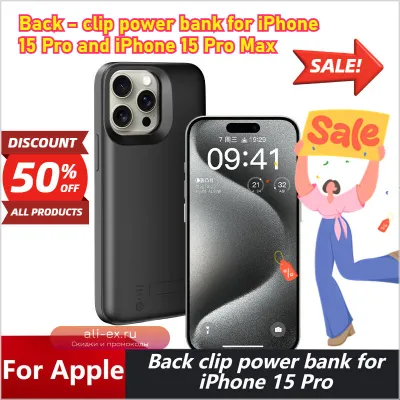 Power Bank 15 Pro Max для Apple, чехол-аккумулятор с клипсой