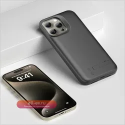 Power Bank 15 Pro Max для Apple, чехол-аккумулятор с клипсой