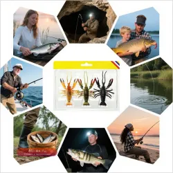 Мягкие приманки на раков для бассовой рыбалки, 3 шт.