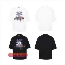 Oversized футболка House of Errors Black, хлопок, свободный силуэт, унисекс, принт