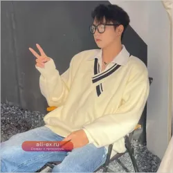 Белый оверсайз-свитер с длинным рукавом в стиле Harajuku для подростков